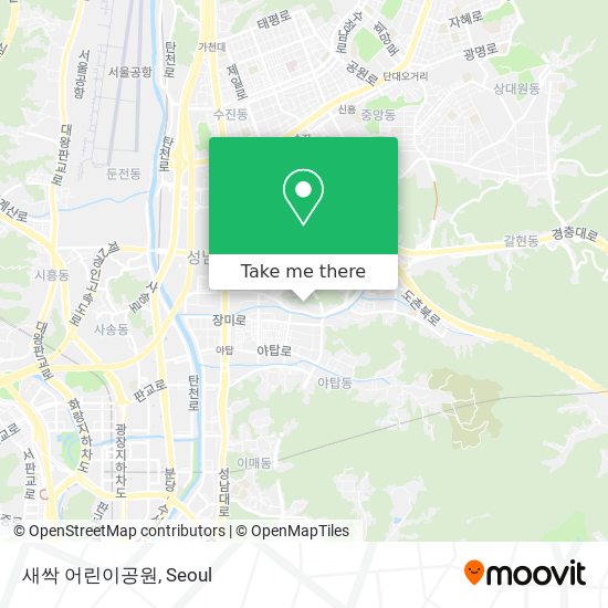 새싹 어린이공원 map