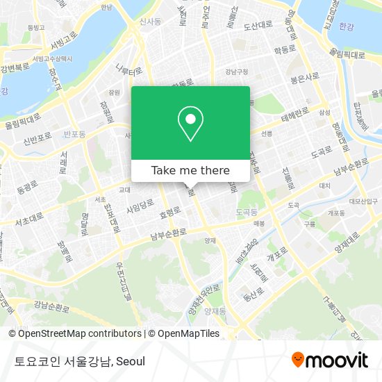 토요코인 서울강남 map