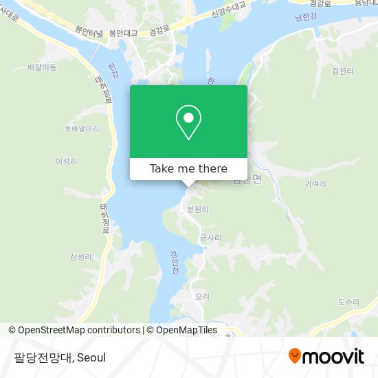 팔당전망대 map