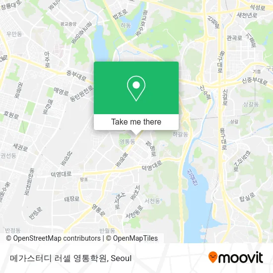 메가스터디 러셀 영통학원 map