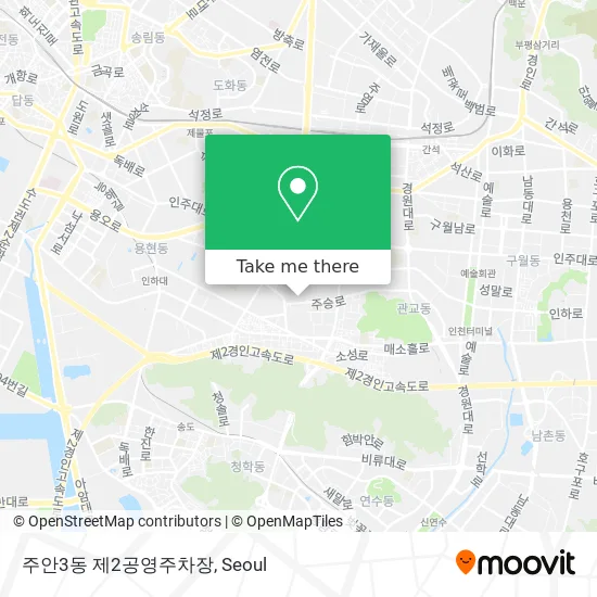 주안3동 제2공영주차장 map