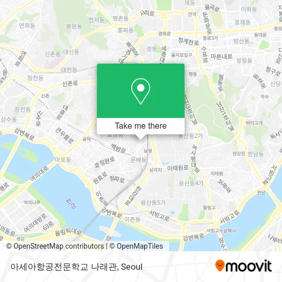 아세아항공전문학교 나래관 map