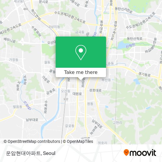 운암현대아파트 map