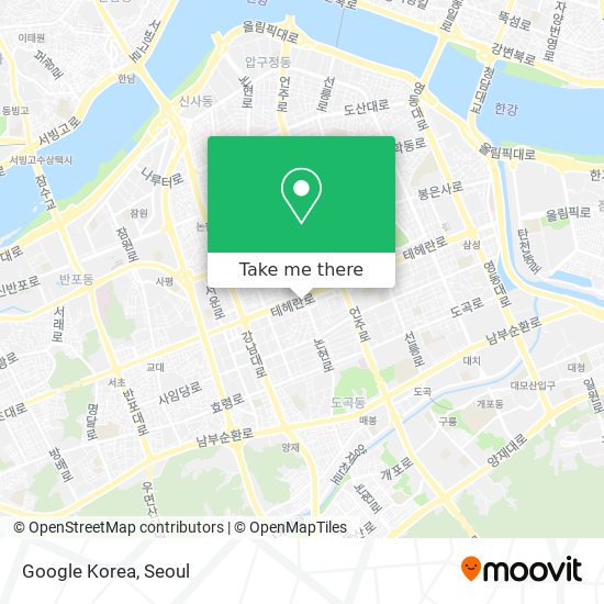 Google Korea map