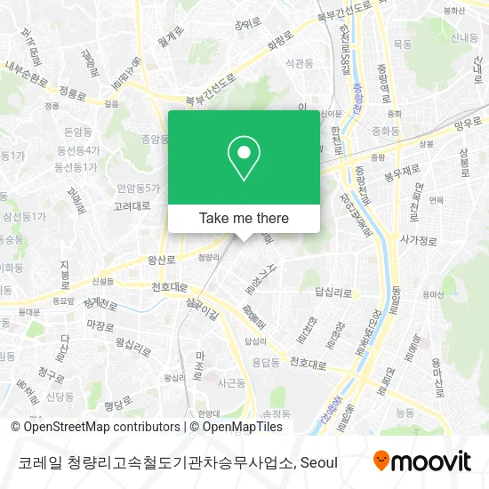 코레일 청량리고속철도기관차승무사업소 map