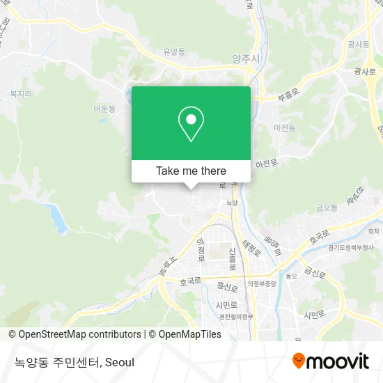 녹양동 주민센터 map