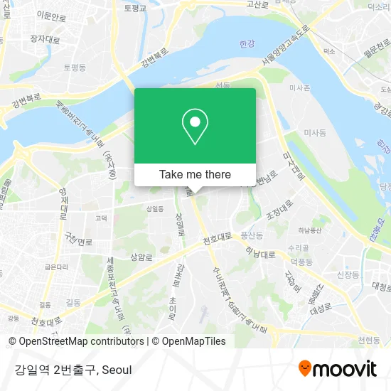 강일역 2번출구 map