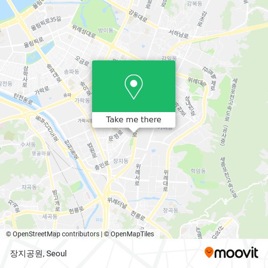 장지공원 map