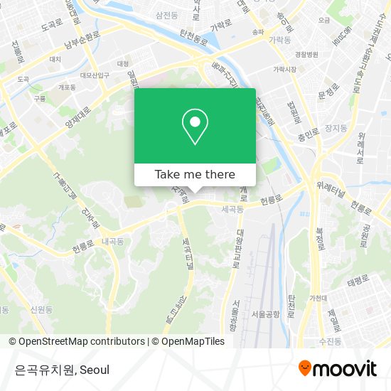 은곡유치원 map