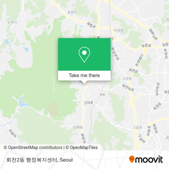 회천2동 행정복지센터 map