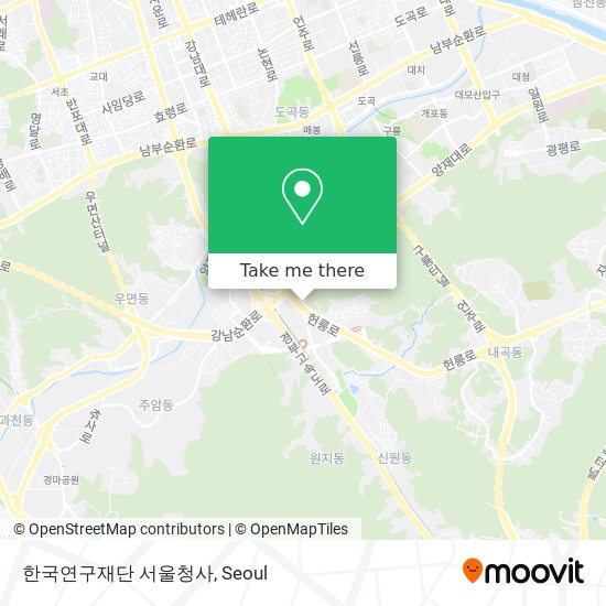 한국연구재단 서울청사 map