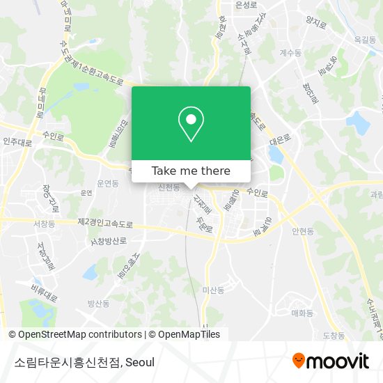 소림타운시흥신천점 map
