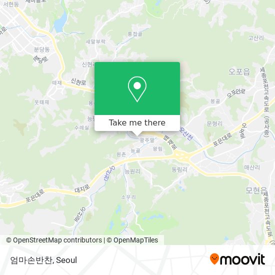 엄마손반찬 map