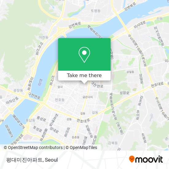 평대미진아파트 map