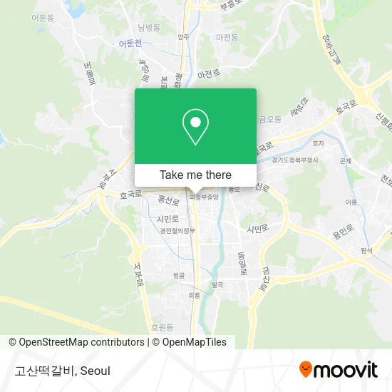 고산떡갈비 map