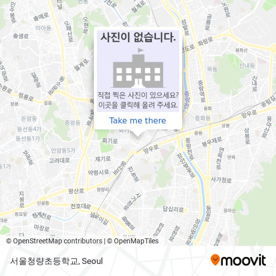 서울청량초등학교 map