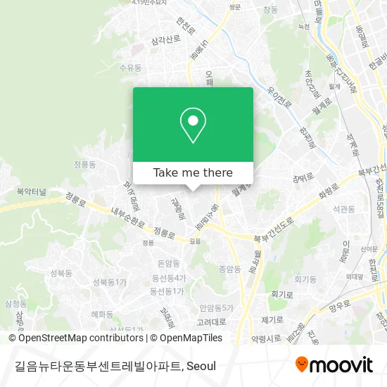 길음뉴타운동부센트레빌아파트 map