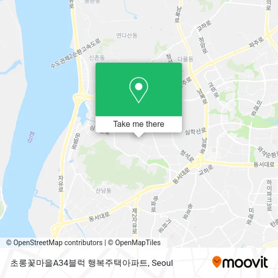 초롱꽃마을A34블럭 행복주택아파트 map