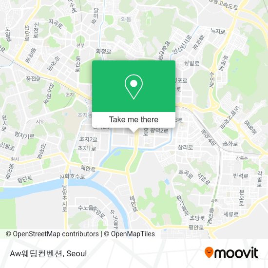 Aw웨딩컨벤션 map