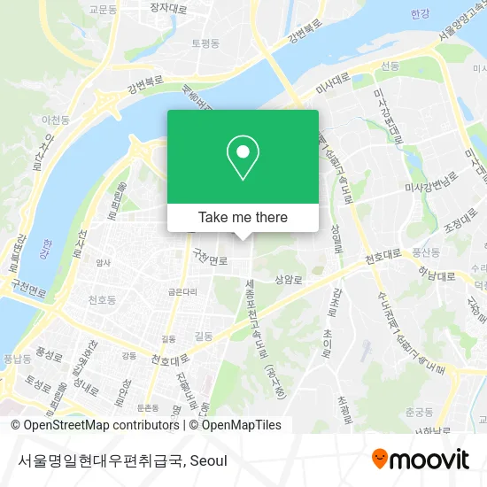 서울명일현대우편취급국 map