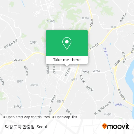 막창도둑 안중점 map