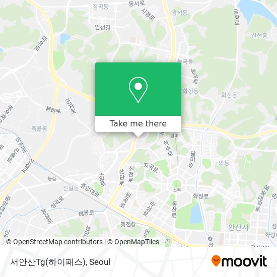 서안산Tg(하이패스) map