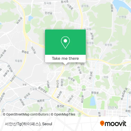 서안산Tg(하이패스) map