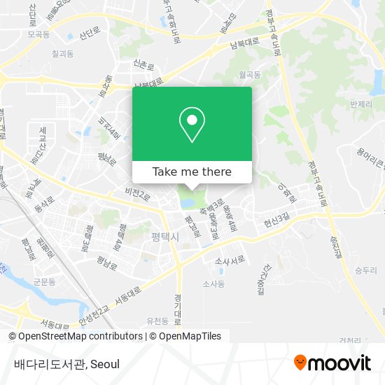 배다리도서관 map