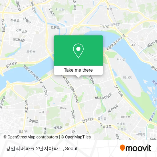 강일리버파크 2단지아파트 map