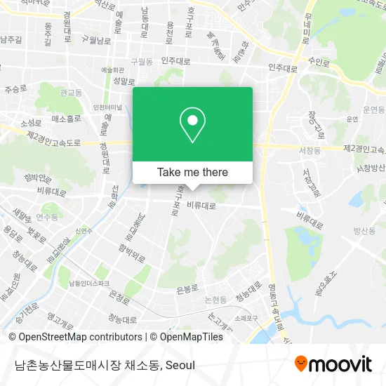 남촌농산물도매시장 채소동 map