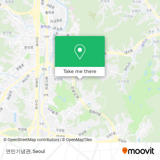 연민기념관 map