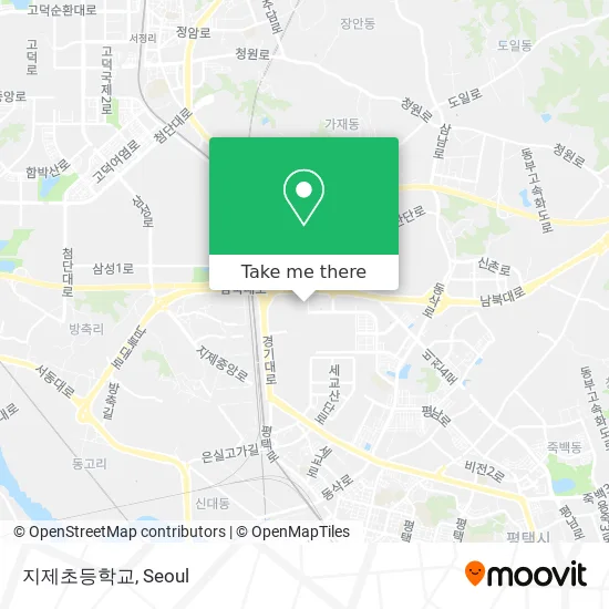 지제초등학교 map