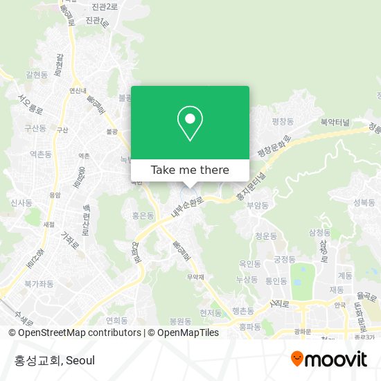 홍성교회 map