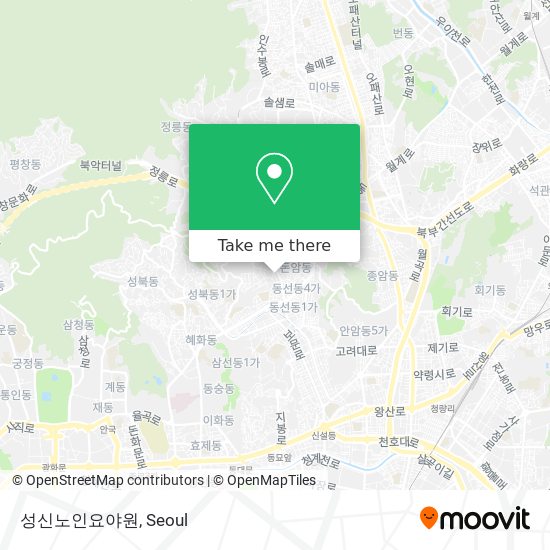 성신노인요야원 map