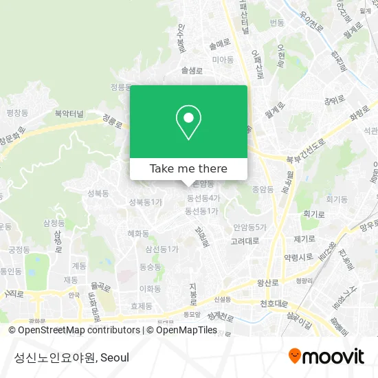성신노인요야원 map