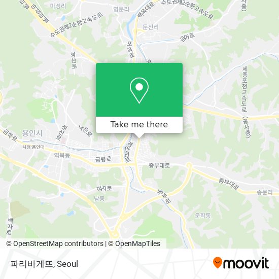 파리바게뜨 map