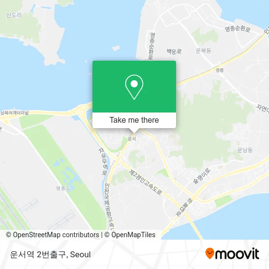 운서역 2번출구 map
