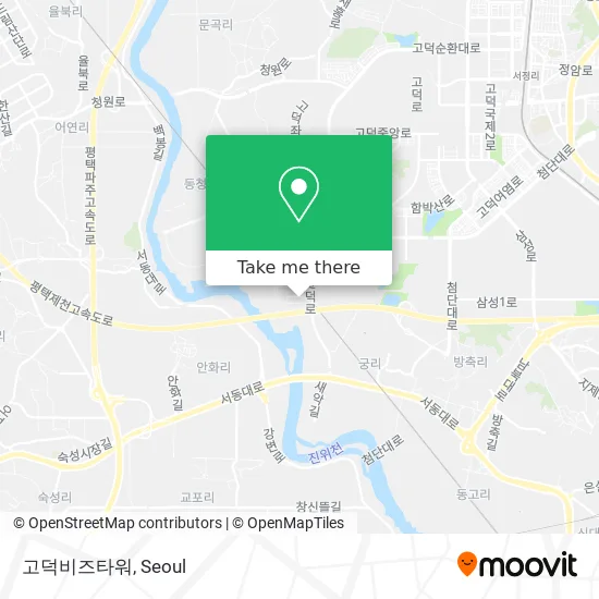 고덕비즈타워 map