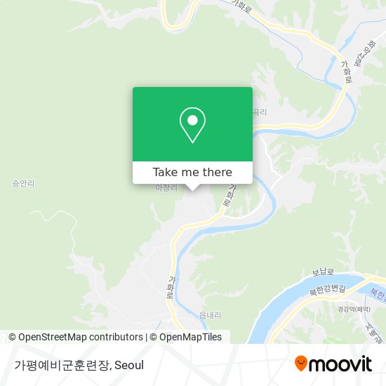 가평예비군훈련장 map