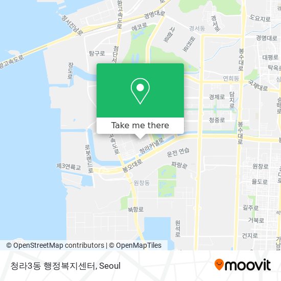 청라3동 행정복지센터 map