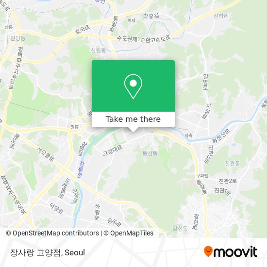 장사랑 고양점 map