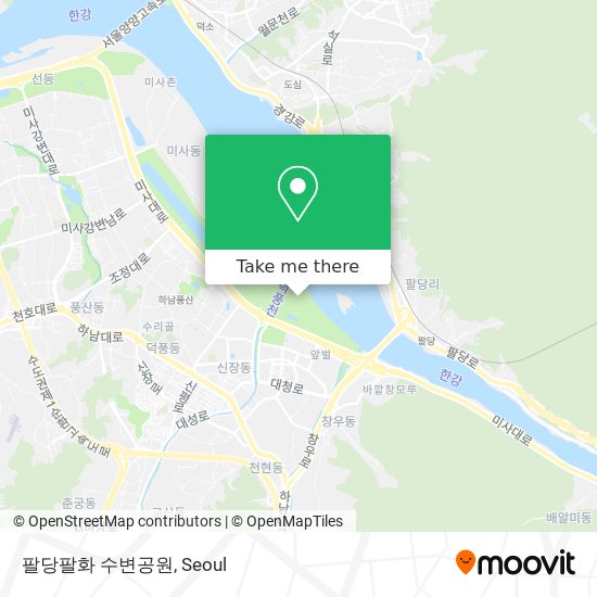팔당팔화 수변공원 map