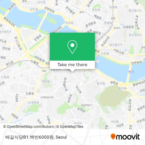 배길식당B1.백반6000원 map