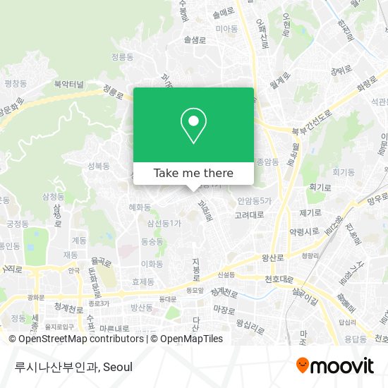 루시나산부인과 map