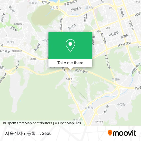 서울전자고등학교 map