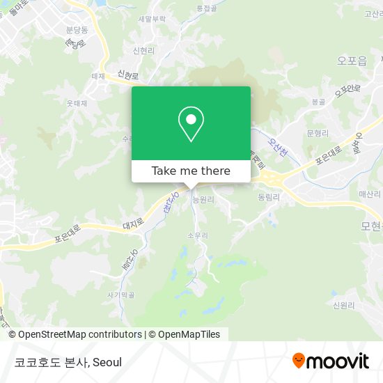 코코호도 본사 map