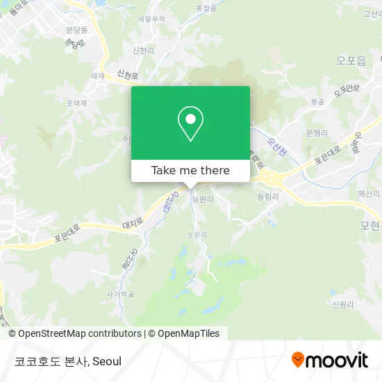 코코호도 본사 map