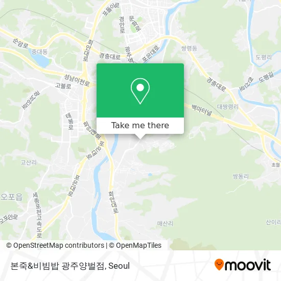 본죽&비빔밥 광주양벌점 map