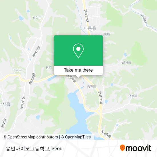 용인바이오고등학교 map
