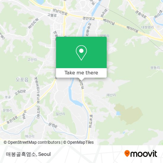 매봉골흑염소 map